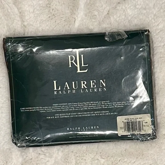 NWOT.Ralph Lauren Vintage Brianna Paisley Flat Queen Sheet - Picture 2 of 6